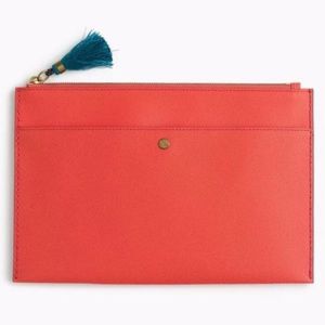 J.Crew Large Leather Pouch